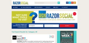 Razorsocial Social Media Tools Directory